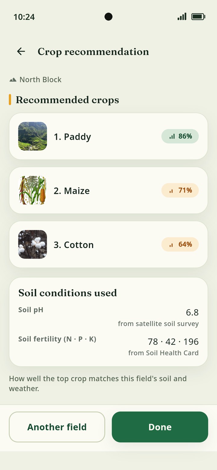 AgView360 app — Crop advice