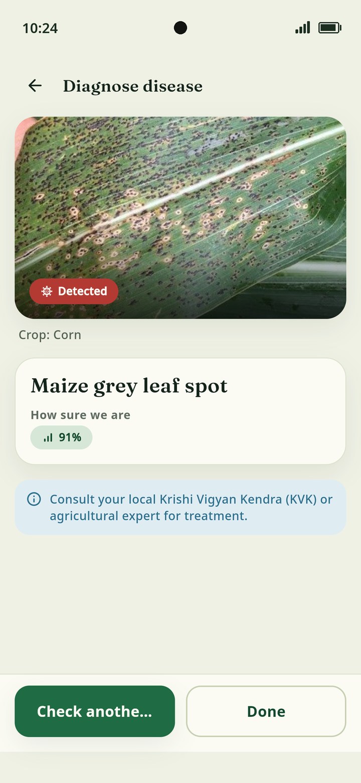 AgView360 app — Diagnosis